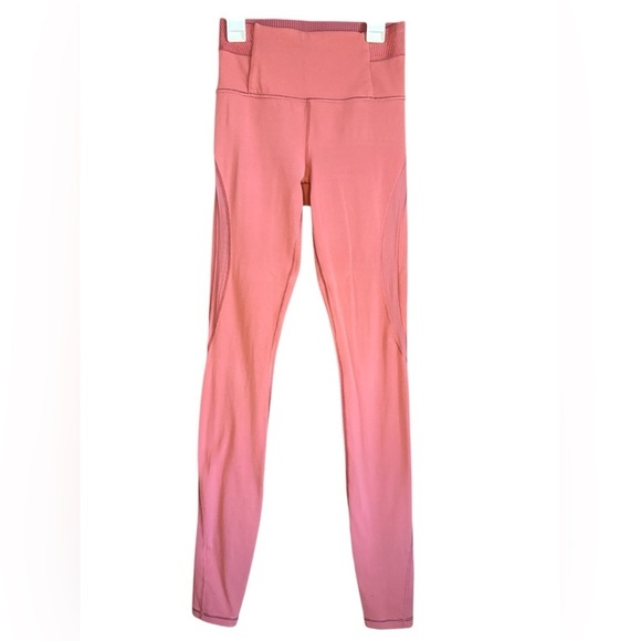 Athleta womens Aura Heel Tight in Powervita maple red color sz XS preloved - Picture 9 of 12